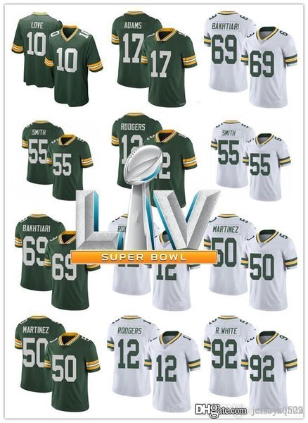 

mens women youth green bay packers 55 za'darius smith 50 blake martinez 69 david bakhtiari football jerseys, Black;red
