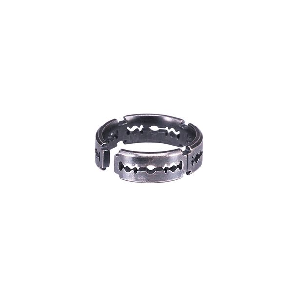 Anello con lama di rasoio in argento sterling 925 dal design originale, anello per coda da uomo e da donna, dito indice, regalo creativo personalizzato