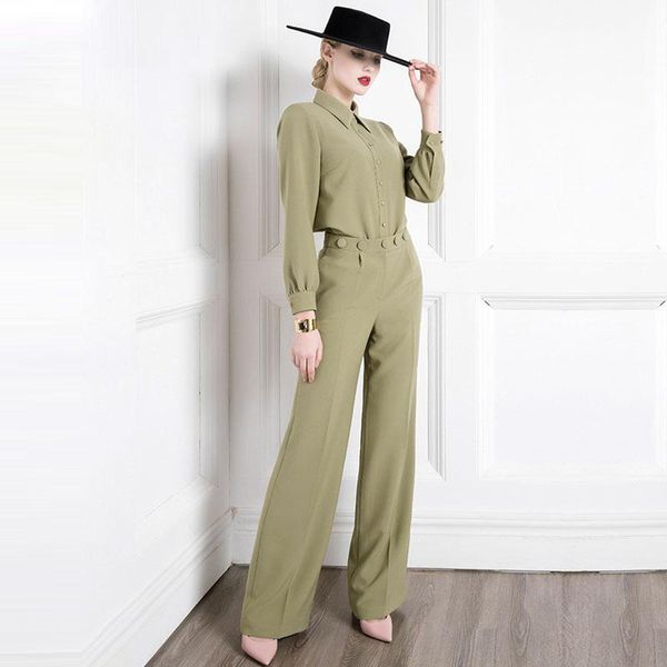 

women's two piece pants high, White