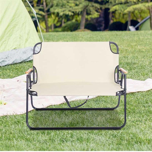 

camp furniture outdoor folding double seat chair portable garden relaxing chairs relax camping picnic for 2 person nap