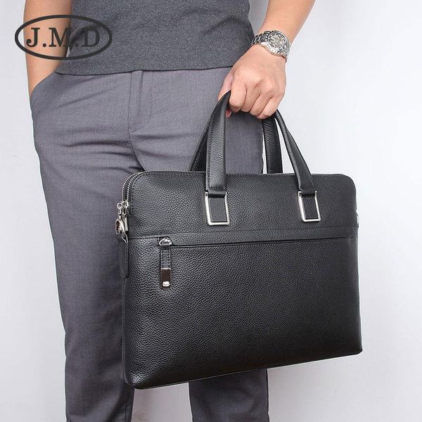 

briefcases j.m.d men lapbag genuine leather briefcase messenger shoulder portfolio case office handbag