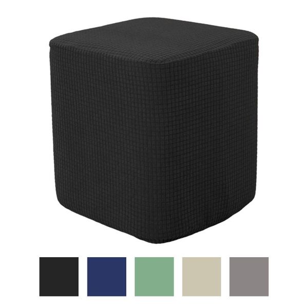 

chair covers polyester square foot rest ottoman replacement decorative footstool slipcover for bedroom living room