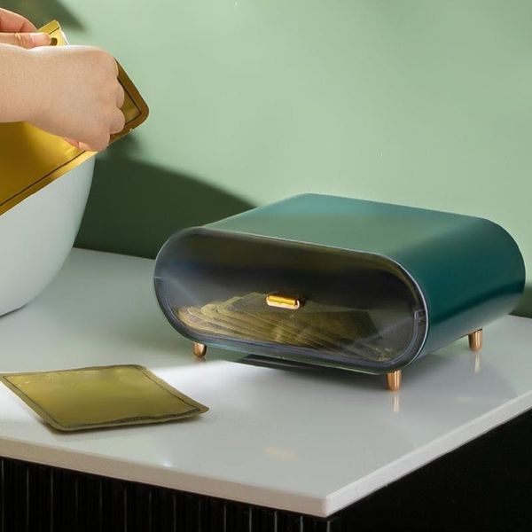 

storage boxes & bins plastic drawer box cosmetic masks container luxury makeup jewelry case dustproof sundries organizer