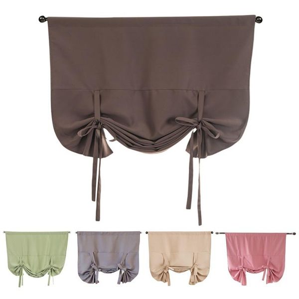 

curtain & drapes pure color blackout curtains solid roman curtains, high-quality fabrics shading and heat insulation