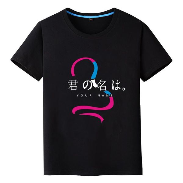 

men's t-shirts your name tachibana taki miyamizu mitsuha sakaya t-shirt tee t shirt, White;black