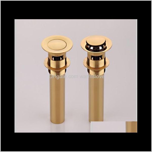 

ship gold pvd bathroom pop up drain with overflow mtjcp o0khd