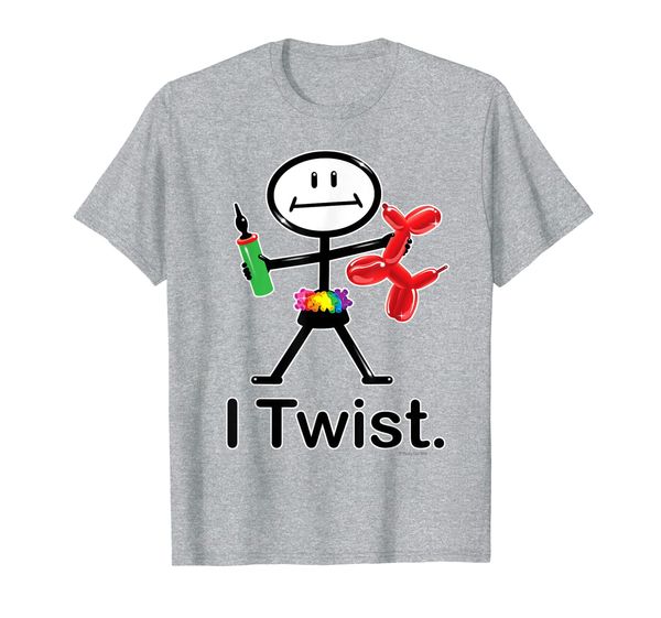 

I Twist Balloon Artist BusyBodies Stick Figure Gift T-Shirt, Mainly pictures
