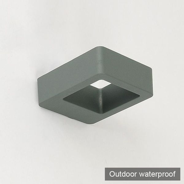 

outdoor wall lamps 2 pieces post modern simple led light lamp 10w up down square waterproof fixture fitting