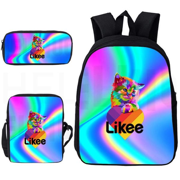 

backpack 2021 children kawaii cat laser travel likee animal picture casual lapwomen cartoon zipper bookbag girls pencilcase