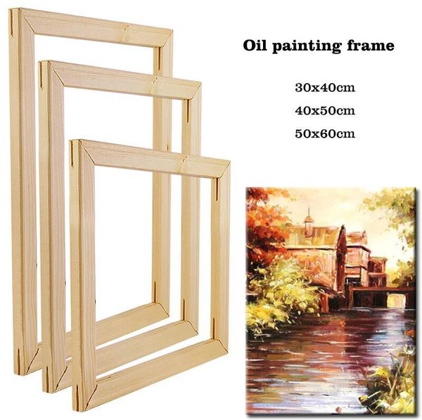 

frames canvas frame wooden po oil painting diamond wall art diy poster drop
