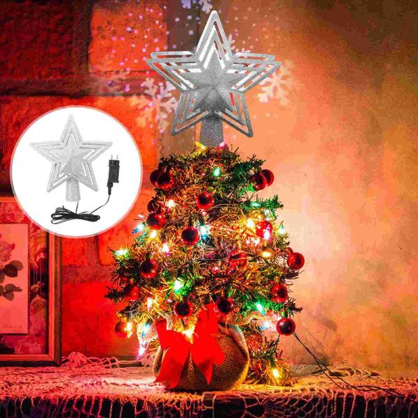 

christmas decorations 1pc delicate lamp treedecoration xmas scene light tree silver