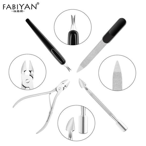 

nail art kits 4pcs scissors cuticle nipper trimmer remover dead skin fork spoon pusher manicure files care tool stainless steel kit