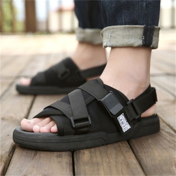 

korean version of slippers in summer zlh, Black