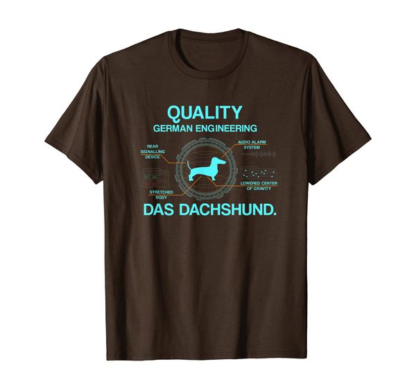 

Cute Tees - Quality German Engineering Das Dachshund T-Shirt, Mainly pictures