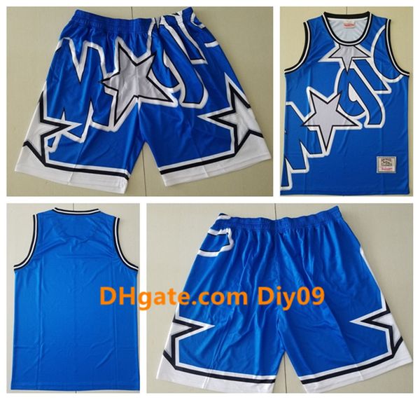 

vintage orlando magic basketball just don shorts jersey big face penny hardaway mixed new mitchell ness jerseys shorts, Black