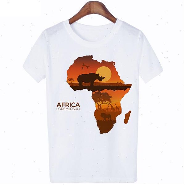 

poleras mujer de moda harajuku womens t shirt letter african plate graphic t shirt casual t shirt hipster, White