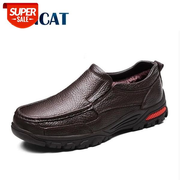 

vancat genuine leather men's business shoes size 38-48 fashion handmade men formal flats male moccasins snow boots #vq75