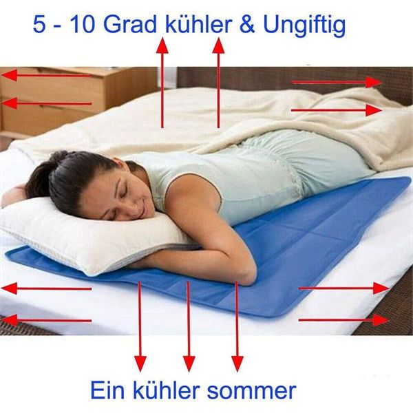 

cushion/decorative pillow multifunctional cooling mat self-cooling gel pad portable for improved sleep summer home