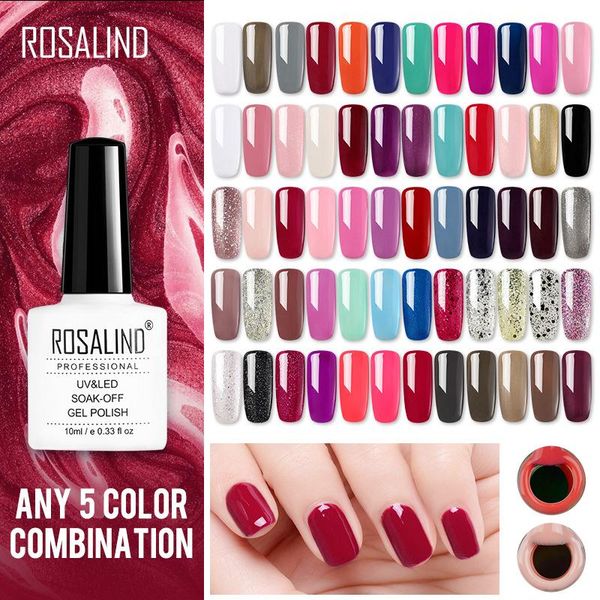 

nail polish rosalind gel color soak off uv led nails varnish lacquer long lasting easy apply gels art supply