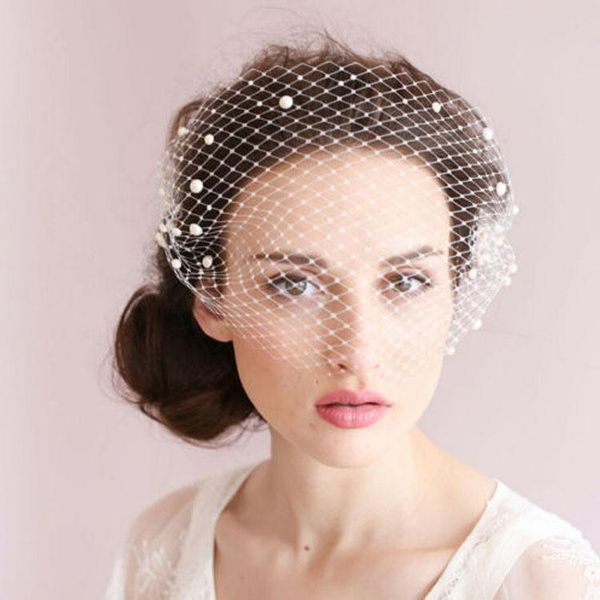 

bridal veils 2021 fashion white ivory veil bride spring summer flowers applique lace short accessories exports abroad, Black