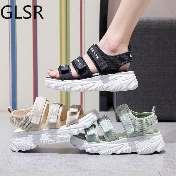 

sandals 2021 summer breathable wedge sandals, fashion, Black