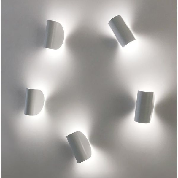 

wall lamp modern led 6w home decoration light for living room bedroom wash sconce aluminum rotate mirror lighting