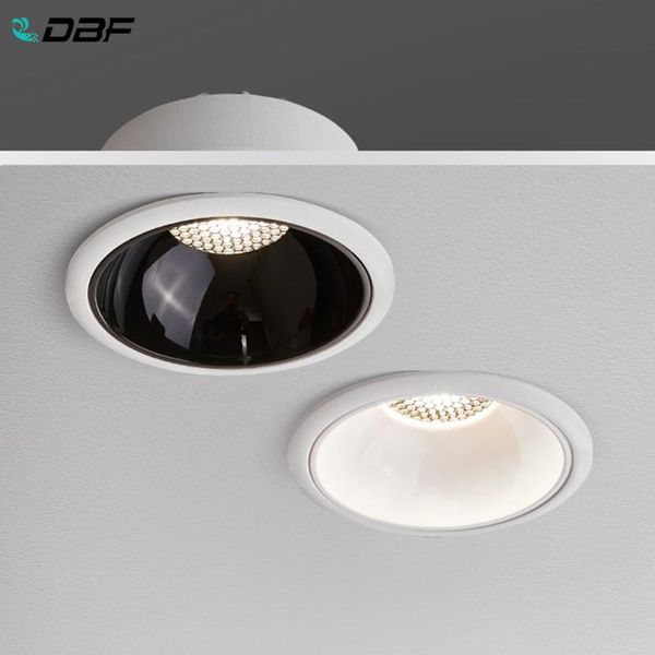 

downlights [dbf]2021 anti-glare led ceiling spot light honeycomb nest len embedded 7w 12w 18w 20w for el pic background aisle