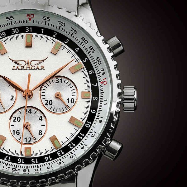 

automatic machines brain warfare clock lighting needle multifunctional rust patterns male business casual mode, Slivery;brown