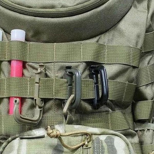 

2pcs grimloc d-ring molle locking webbing buckle barabiner climb backpack hook for camp hike mountain climb jllupr