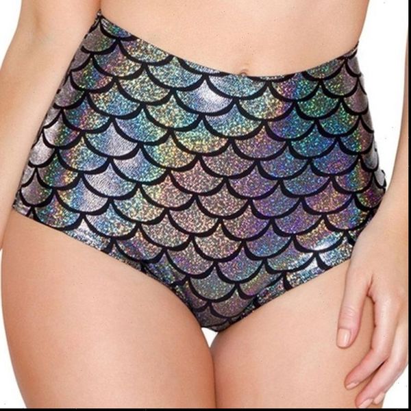 

taille candy kleur lakleer pole dance booty shorts clubwear micro shorts vis schaal perlage mini korte mujer, White;black