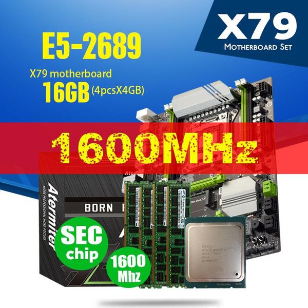 

atermiter x79t x79 turbo motherboard lga2011 atx combos e5 2689 cpu 4pcs x 4gb = 16gb ddr3 ram 1600mhz pc3 12800r pci-e nvme m.2