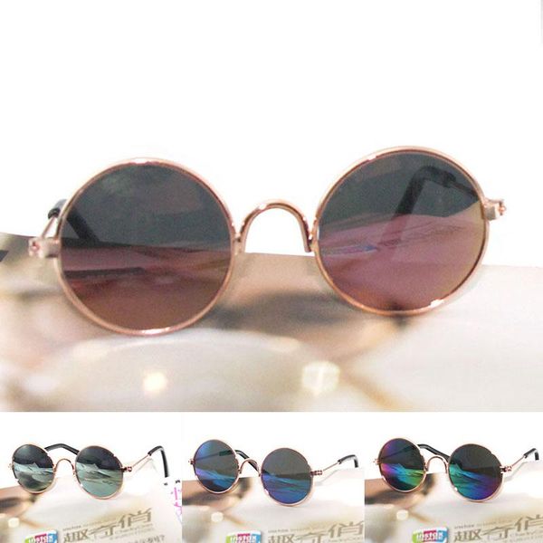 

1pcs ac/metal reflec glasses fashion accessories sunglasses windproof pet supplies cat toy eye protection ultraviolet-proof