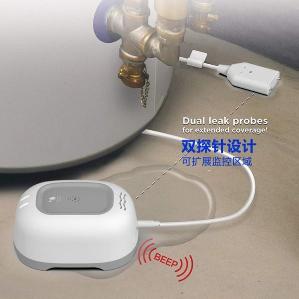 

smart home control tuya wifi water leak sensor detector overflow alarm app security