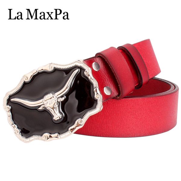 

2021 new homens da moda cinto pele vaca west cowboy crnio cabea de touro fivela couro cow cintura masculino amigo presente aniversrio 1il4, Black;brown