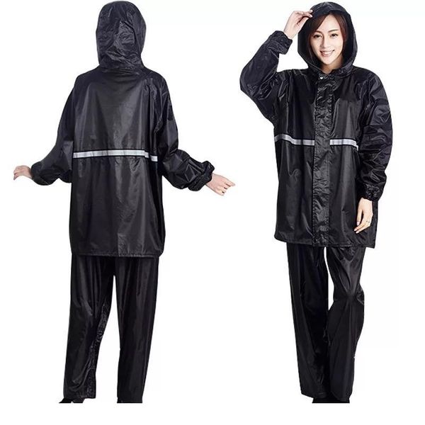 

women raincoat thickening men rainwear rain coat impermeable poncho waterproof rain cape cover hooded biking fishing jllucr