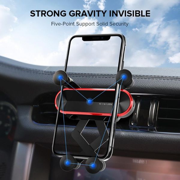

cell phone mounts & holders stand auto-grip car holder creative gravity air vent bracket universal flexible mobile brakcet