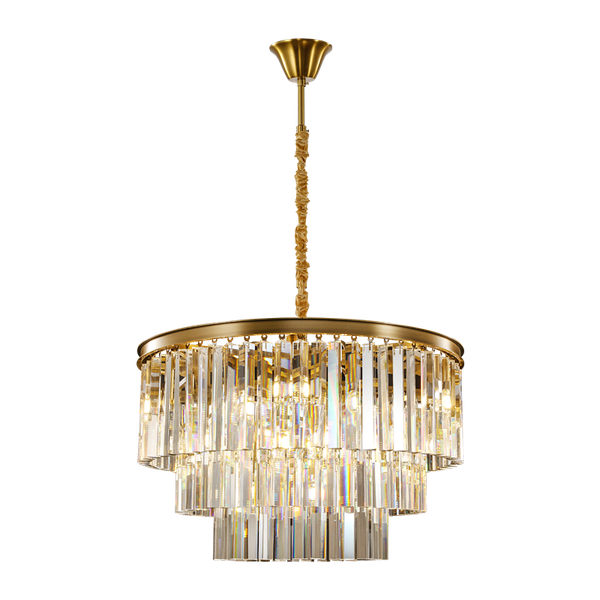 

pendant lamps postmodern crystal chandelier simple and light luxury living room dining villa model bedroom all copper lamp