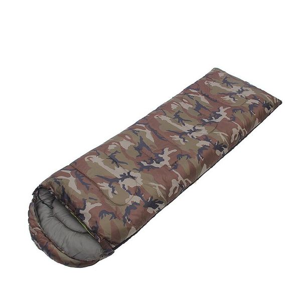 

camping hiking mountain camouflage sleeping bag envelope type splicing portable outdoor ultralight bags