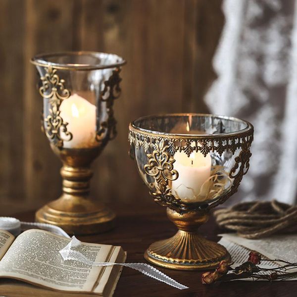 

christmas vintage candlestick glass antique romantic ornaments wedding candle holder living room decoration home luxury c6h