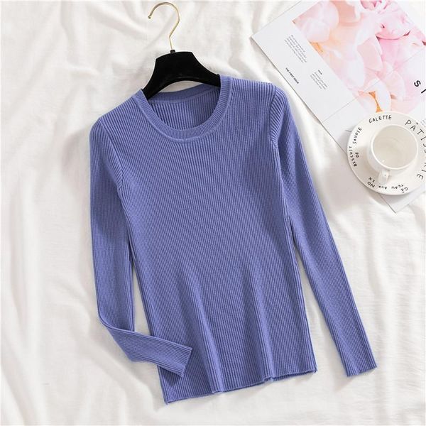 

women's sweaters hsa 2021 women winter pullover sweater sale candy color basic knitwear pink linning jumpers roupa feminina, White;black
