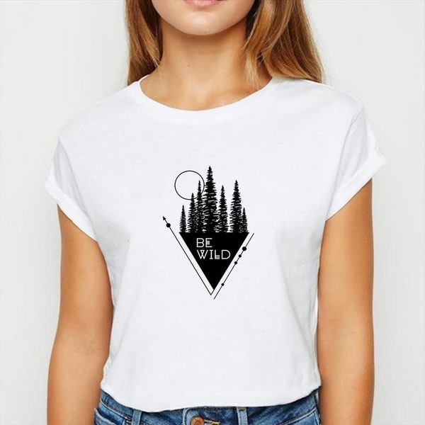 

and women mountain be wild men t shirts loose kawaii spring summer tee vogue vestidos white o neck, White;black