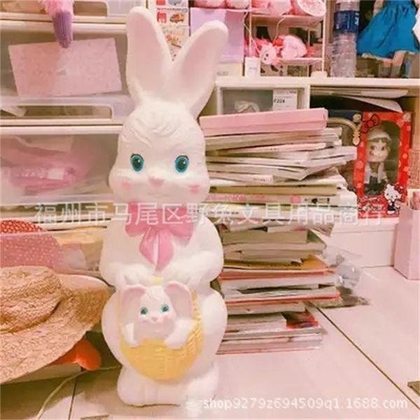 

little house with girl heart american cute little night rabbit lamp