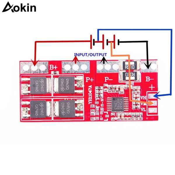 

integrated circuits 4s 30a 14.4v 14.8v 16.8v current li-ion lithium battery 18650 bms charger protection board