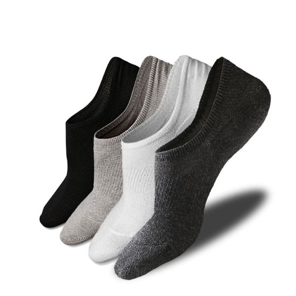

boat men summer effects color sils antislip deep mouth invisible men's socks, Black