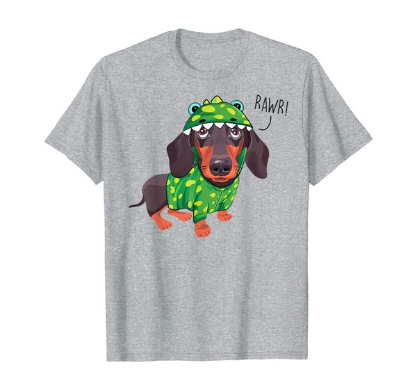 

Rawr Dachshund T Rex Dinosaur Costume Tshirt Dog Lover Gifts T-Shirt, Mainly pictures