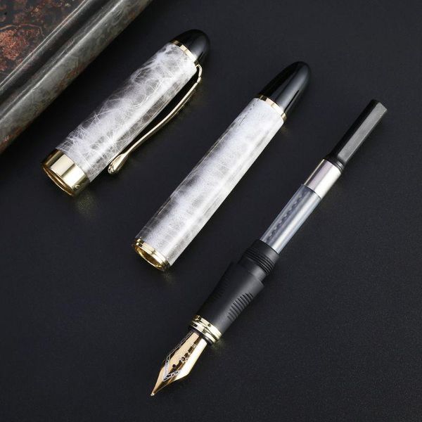 

marble fountain pen medium nib 0.5mm calligraphy signature school office supply x3ue pens