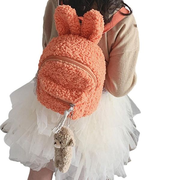 

school bags children backpack cute girls kids fleece cartoon schoolbag shoulder bag rucksack kindergarten