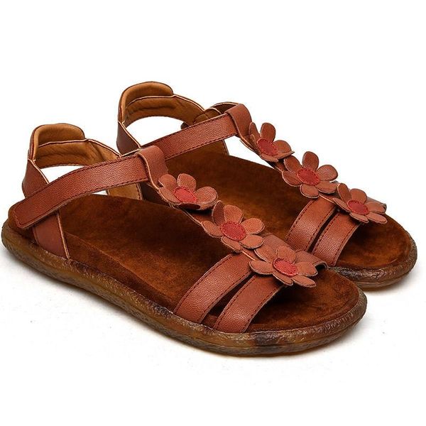 

sandals flower magic woman go foot love flat bottom, Black