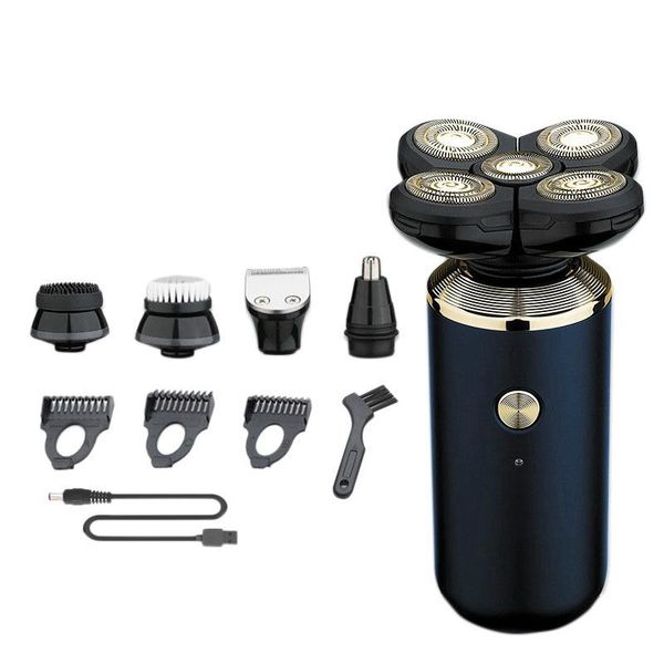 

hair clippers 5 in 1electric razor dry ipx6 waterproof with nose trimmer and beard usb fast charging for man facial bald head