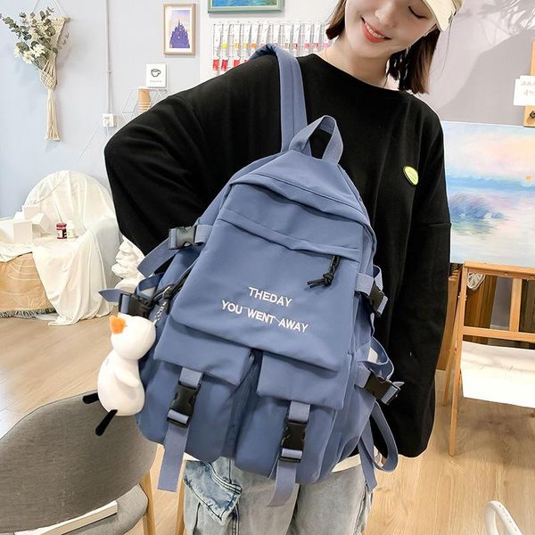 

backpack waterproof men women big nylon business travel black rucksack college school bag for teenage girl female mochila